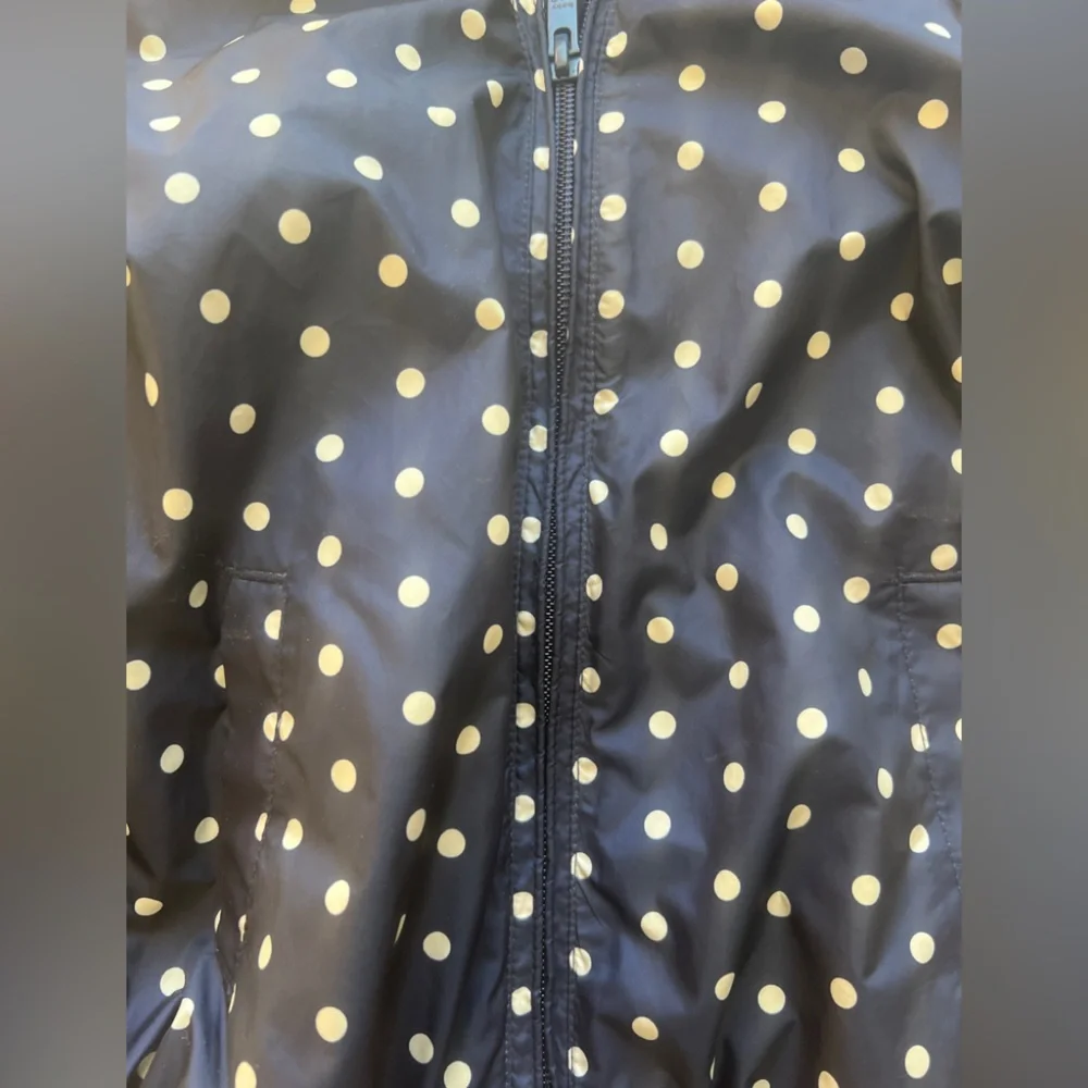 Gap Rain Jacket - Size 4T - Navy Blue with White Polka Dots